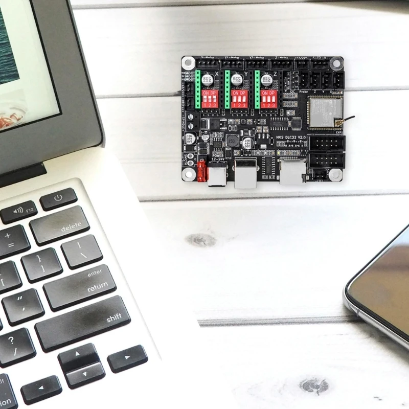 3D Printer Mainboard DLC32 V2.1 Engraver Offline Control 32bit with Light Burn Grblaser Controller 601b