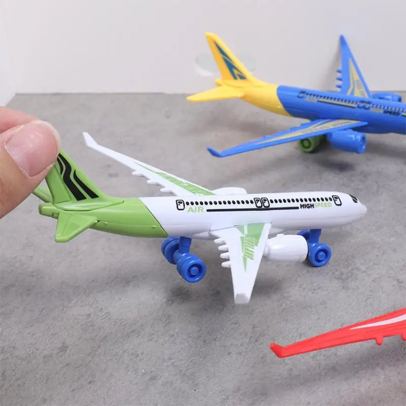 1/3/5Pcs Plastic Aircraft Ornament DIY Assembled Airplane Model Toy Color Random For Kids Children Education Collection Gift