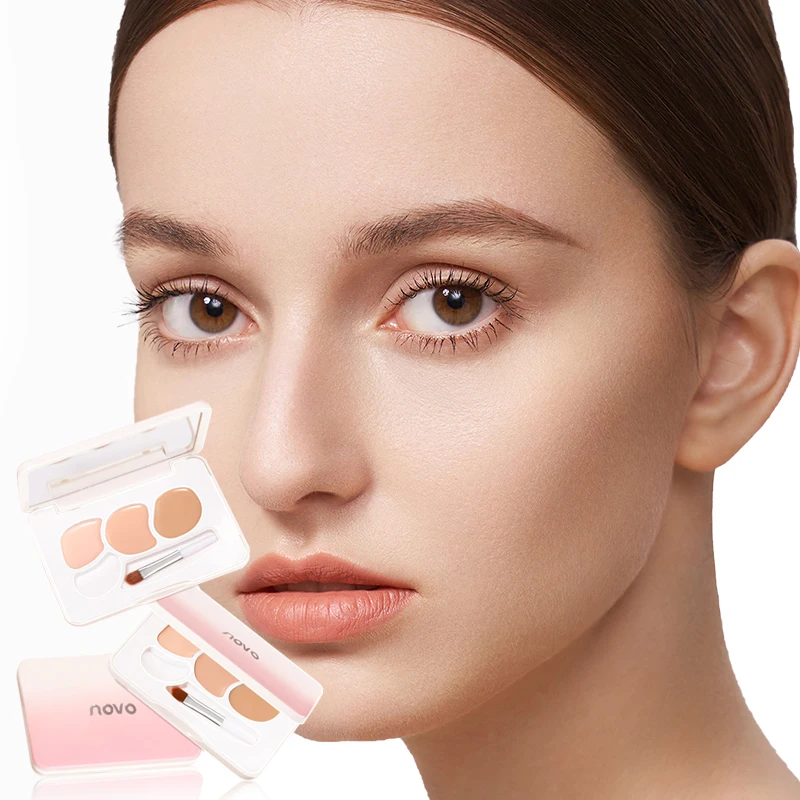 3色コンシーラー、ウォータープルーフコンシーラー、完璧なコンシーラー効果、プロ仕様メイクアップコンシーラー