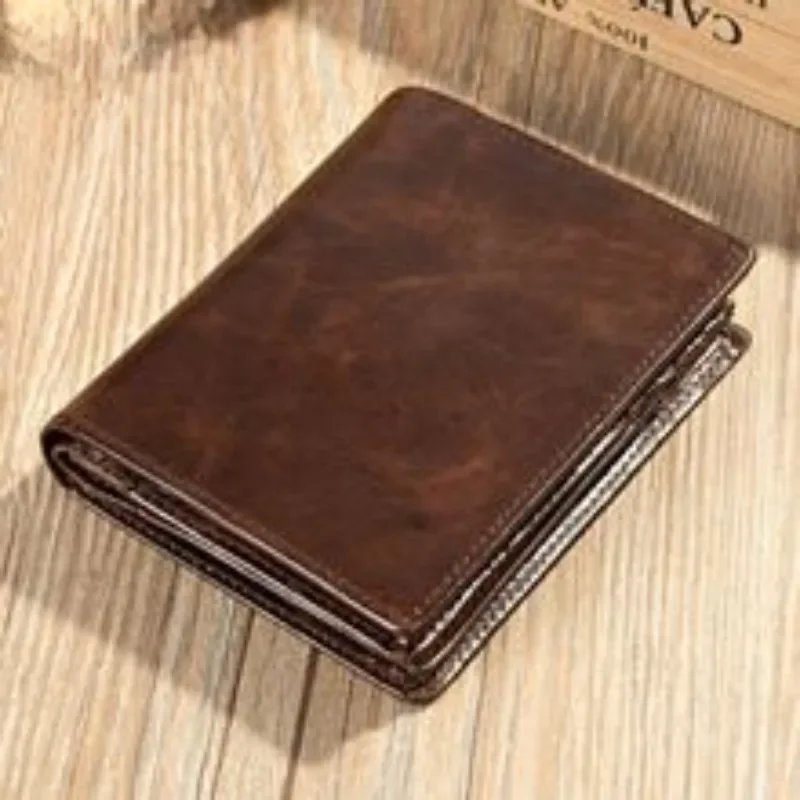 Leather retro laptop bag protective case men's mad horse leather high-end clutch bag computer storage bag men