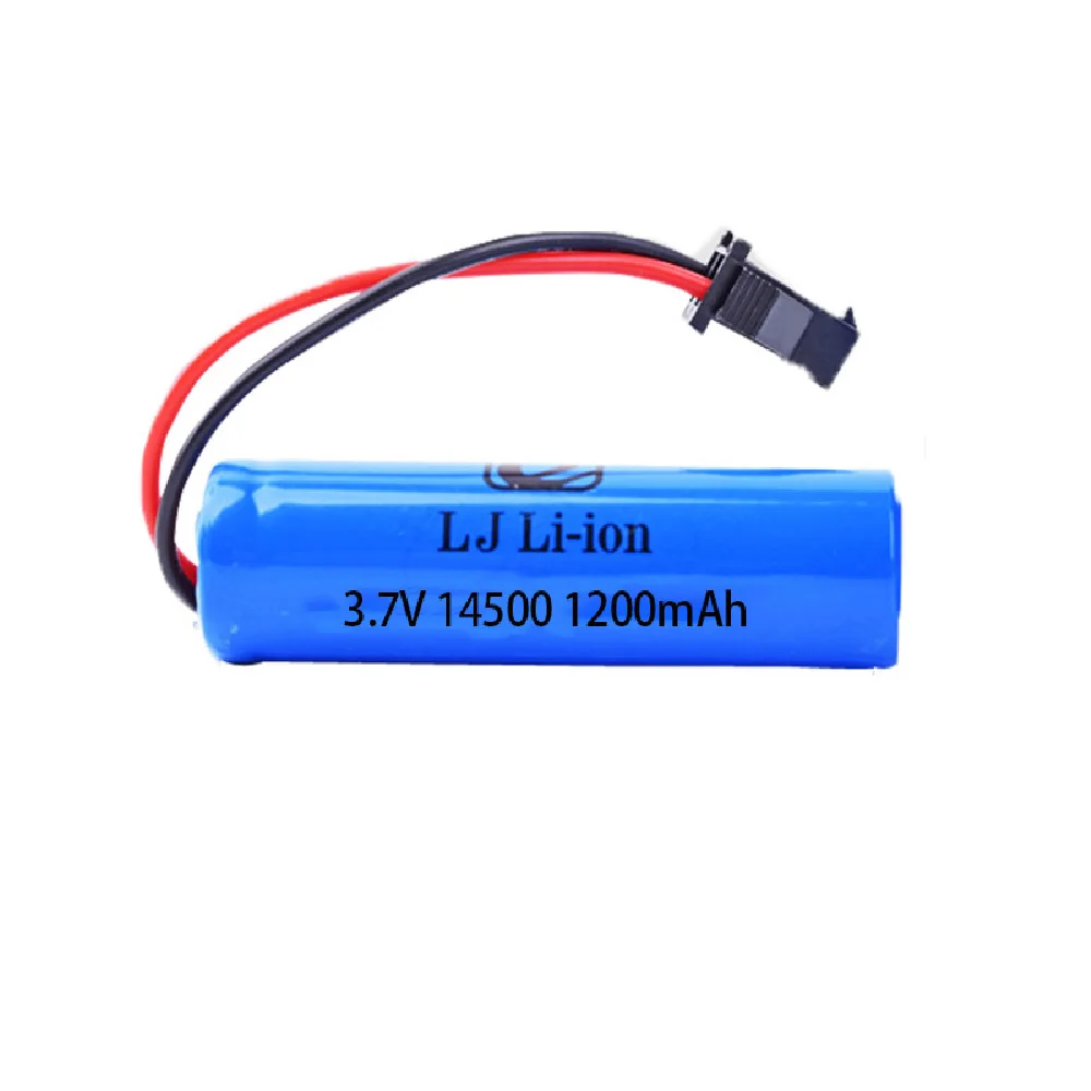 3.7 فولت 1200mah بطارية ليبو ل C2 D828 RC اكسسوارات السيارات اللعب 3.7 فولت 800mah ترقية 14500 SM-2P ل RC حيلة تفريغ بطارية السيارة اللعب