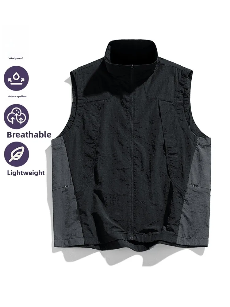 

Men's Sport Running Svel T-irt Summer New Sle Qui Dry Outdoor Fitn Vest Sweat Vest Trendy Loose Fit Youth