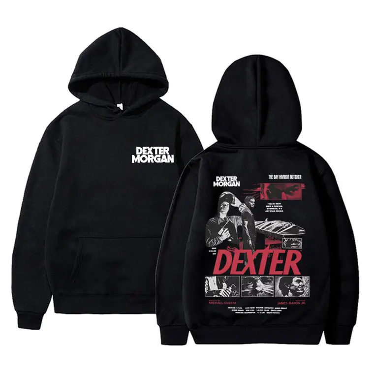

TV Play Dexter Morgan Graphic Hoodie Men Women Clothing Casual Vintage Hooded Sweatshirt Men's Gothic Rock Oversized Pullover