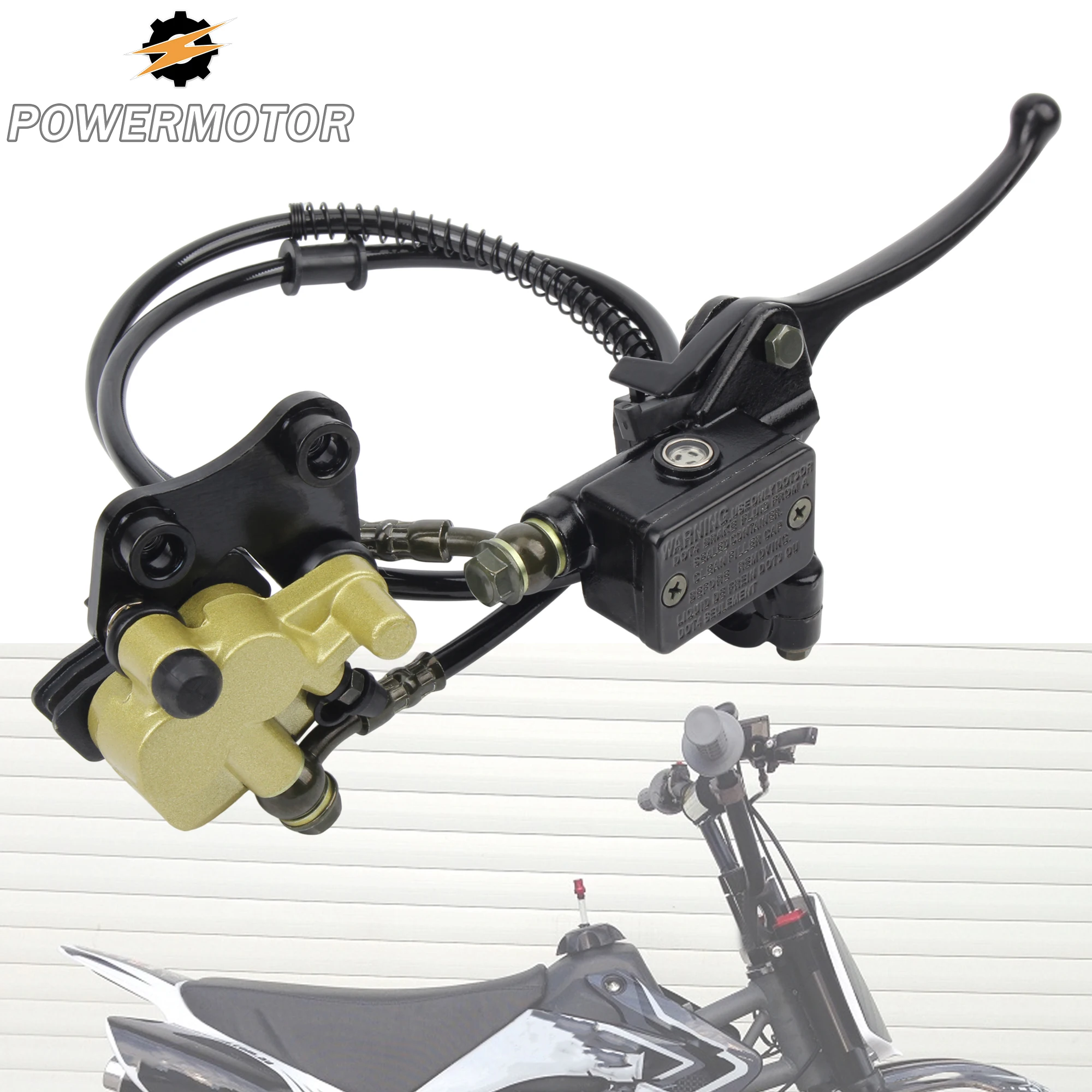 

Motocross Front Brake Pump Hydraulic Disc Brake Kit Assembly for 50 110 125cc BBR TTR CRF 50 XR Apollo Enduro DirtBike Modified
