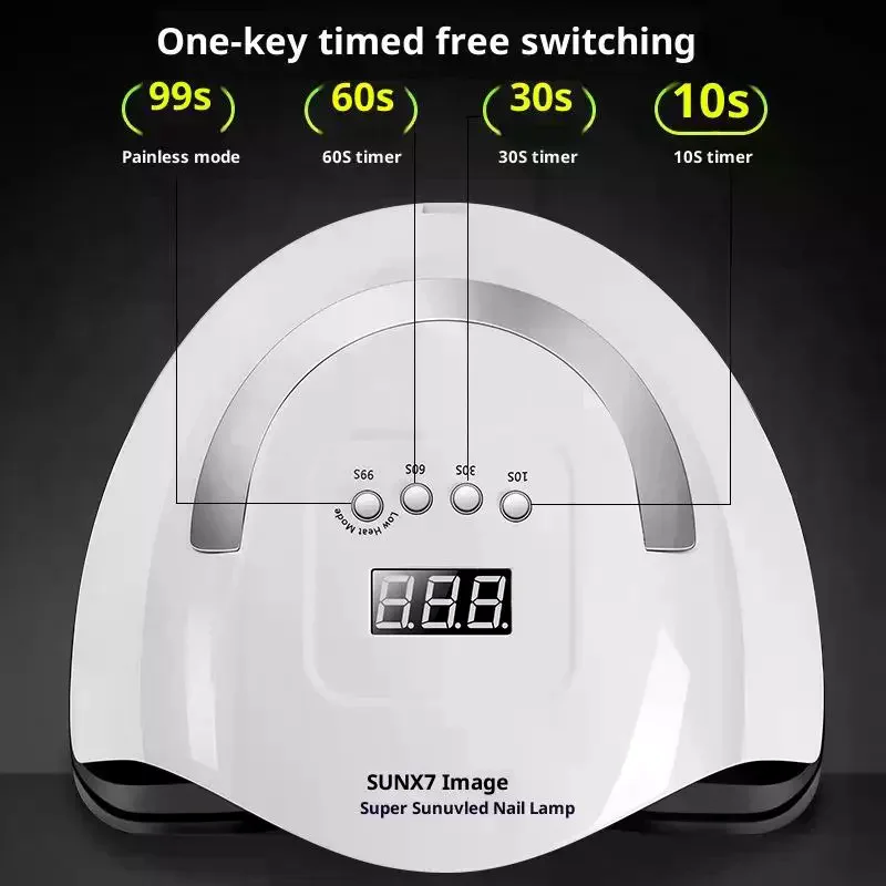 UV-LED-Nagellampe, Gel-Nagellack, schnell trocknende Gel-Lampe mit automatischer Erkennung, 4-Timer, professioneller Nageltrockner, Maniküre, Salon-Werkzeuge