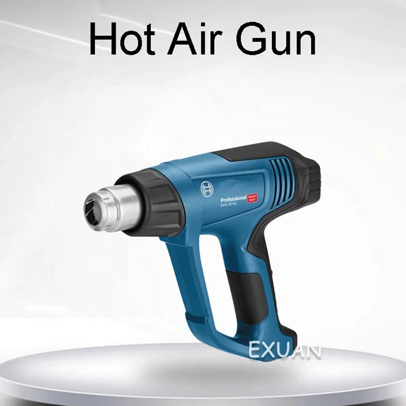 2000W rubber-covered handle heat gun adjustable temperature and air flowIndustrial welding gun film coating baking gun