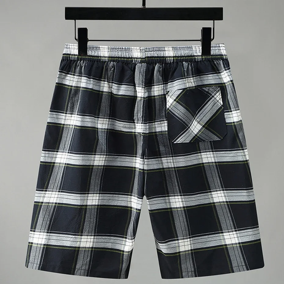 

DIANRUO Summer Plaid Shorts Men Plus Size 10XL Beach Shorts Fashion Casual Plaid Short Pants Bottom шорти чоловічі 남자 반바지