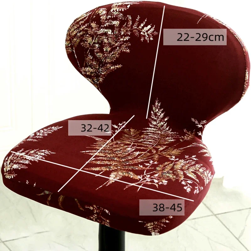 Elastic Bar Chair Cover High Stool Chair Cover Backrest Seat Covers Dustproof Back Seat Restaurant Hotel Dining Chair Cover