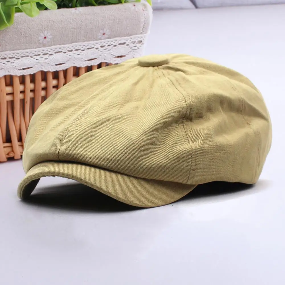 Men Casual Newsboy Hat Summer Autumn Retro Beret Hats Wild Casual Hats Unisex Wild Octagonal Cap for Men Street Caps
