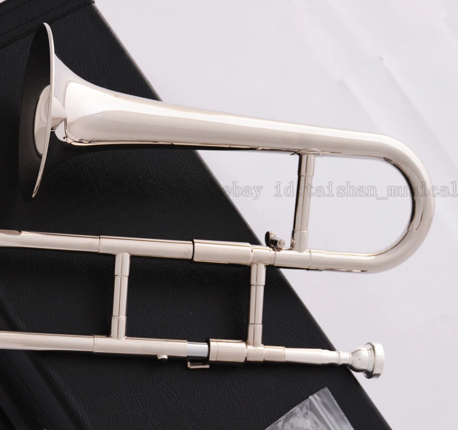 High quality TOP New JINBAO Silver nickel Slide Trumpet Bb Soprano Trombone Horn canvas Case