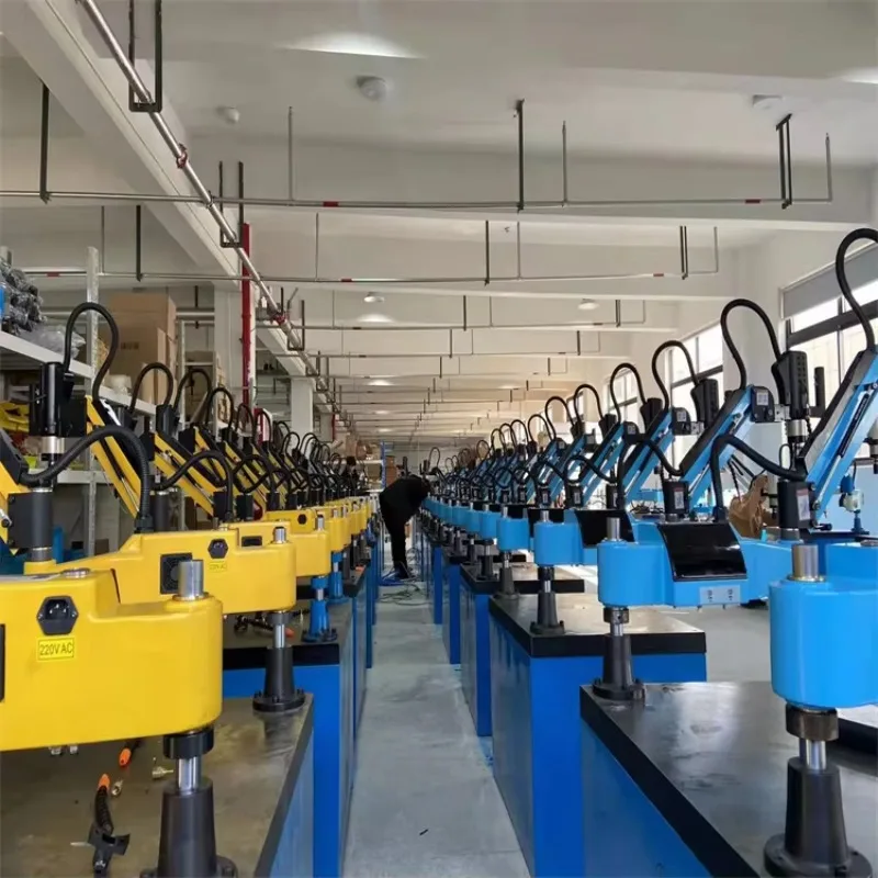 Big threading automatic M36 big hole internal threads making flexible arm tapping machine for sale