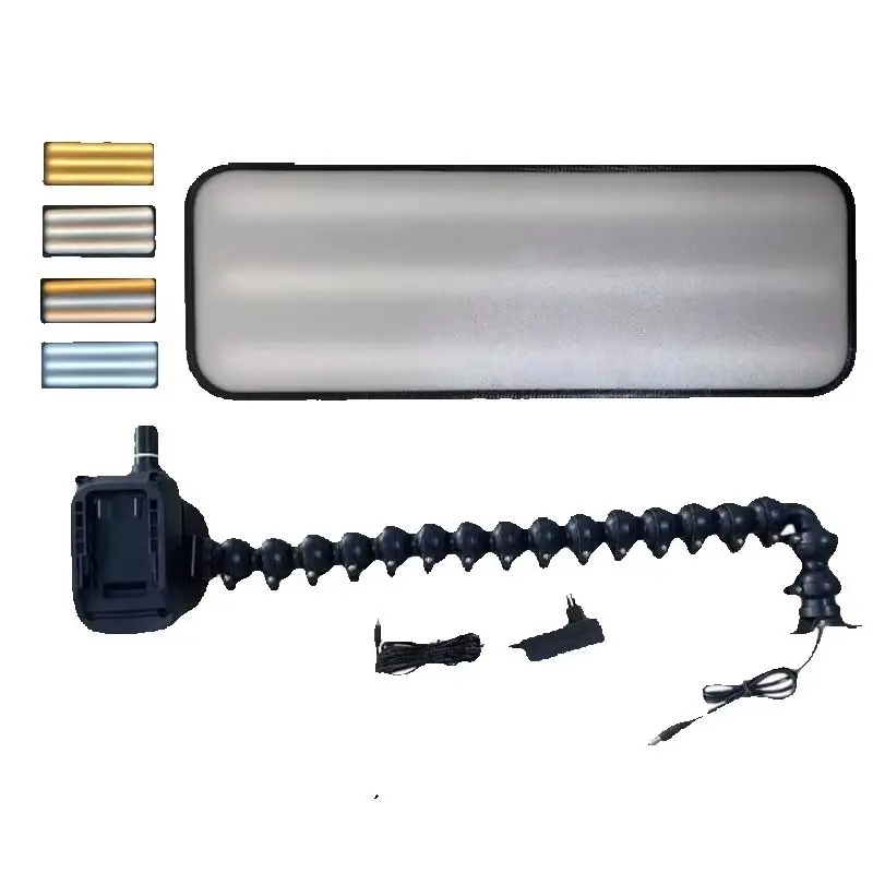 12V 6 Color Adjustable 60cm Car Dent Repair Light No Battery Flexible Gooseneck Suction Cup Stand Paintless Dent Detection Lamp