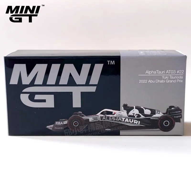 Original TSM MINI GT 1/64 AlphaTauri F1 Car Model AT03 Oracle Red Bull RB18  Collectible Car Children Toys Decoration Free Gift