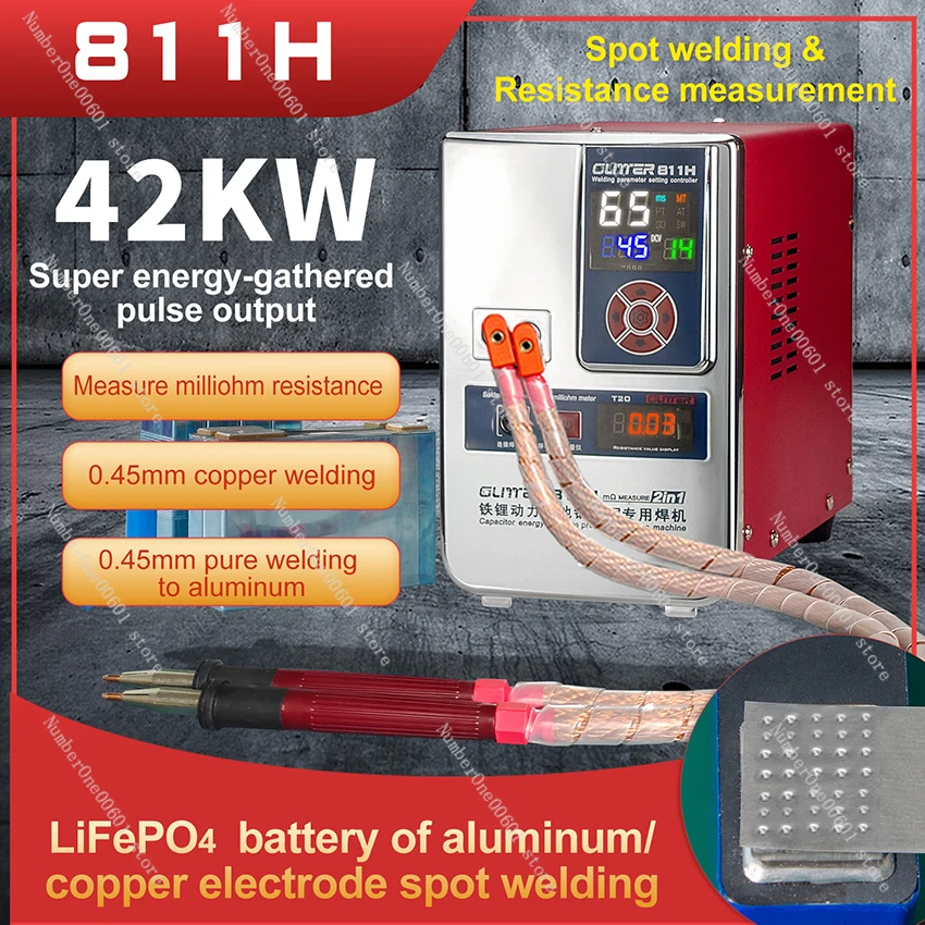 811H Iron Lithium Power Battery Aluminum to Copper Battery Spot Welding Machine Large Unit Aluminum to Nickel Welding Equipment