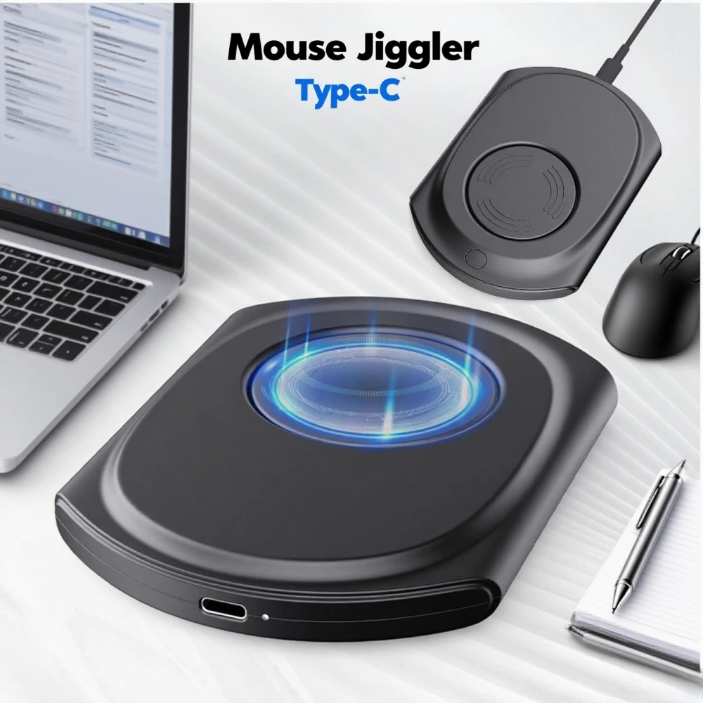 

Ультратонкая мышь Jiggler, 20 дБ, тихий и бесшумный, необнаружимый, перемещение мыши с переключателем включения/выключения, Wiggler для мыши для пробуждения компьютера