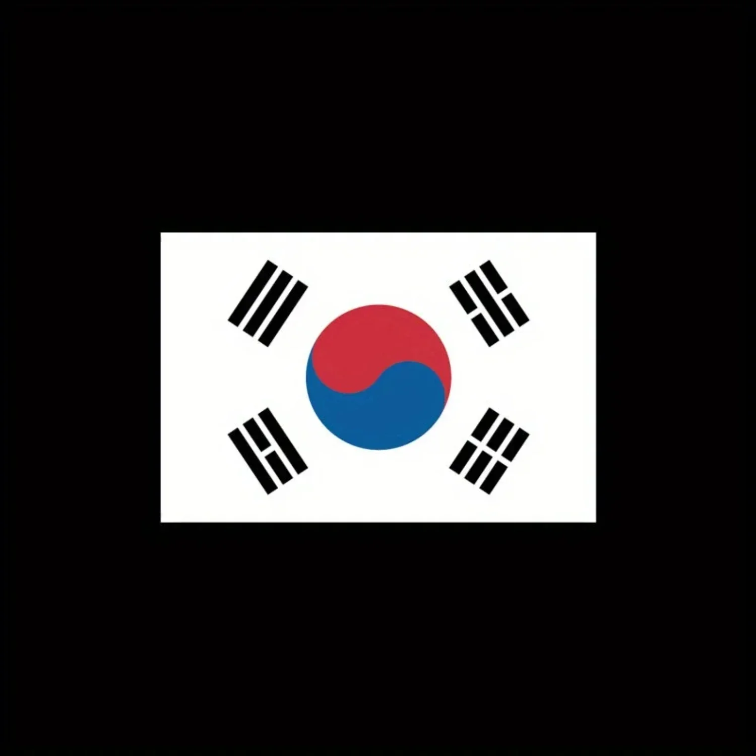 Show Your Patriotic Spirit with High-Quality Korean Flag Sticker Decals - Durable Adhesive for Car Bumpers, Motorcycles, Laptops