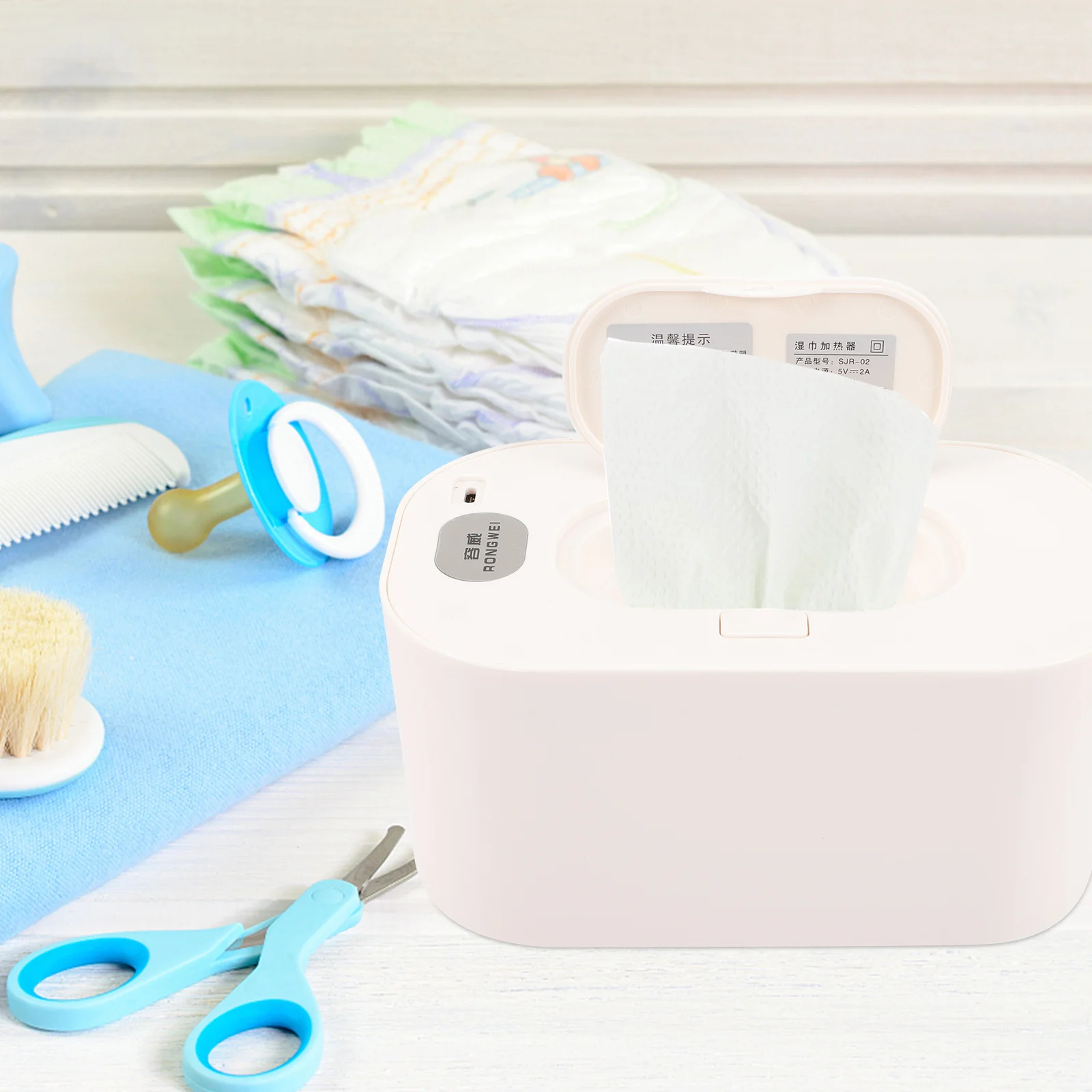 

Портативный подогреватель детских салфеток, дозатор, коробка для салфеток для использования в помещении и на открытом воздухе, успокаивающий подарок для новорожденных, грелка для полотенец для лица