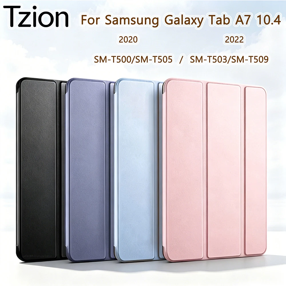 Case for Samsung Galaxy Tab A7 10.4 Inch 2022/2020 (Model: SM-T503/T509/T500/T505/T507), Magnetic Flip Smart Cover Tablet Case