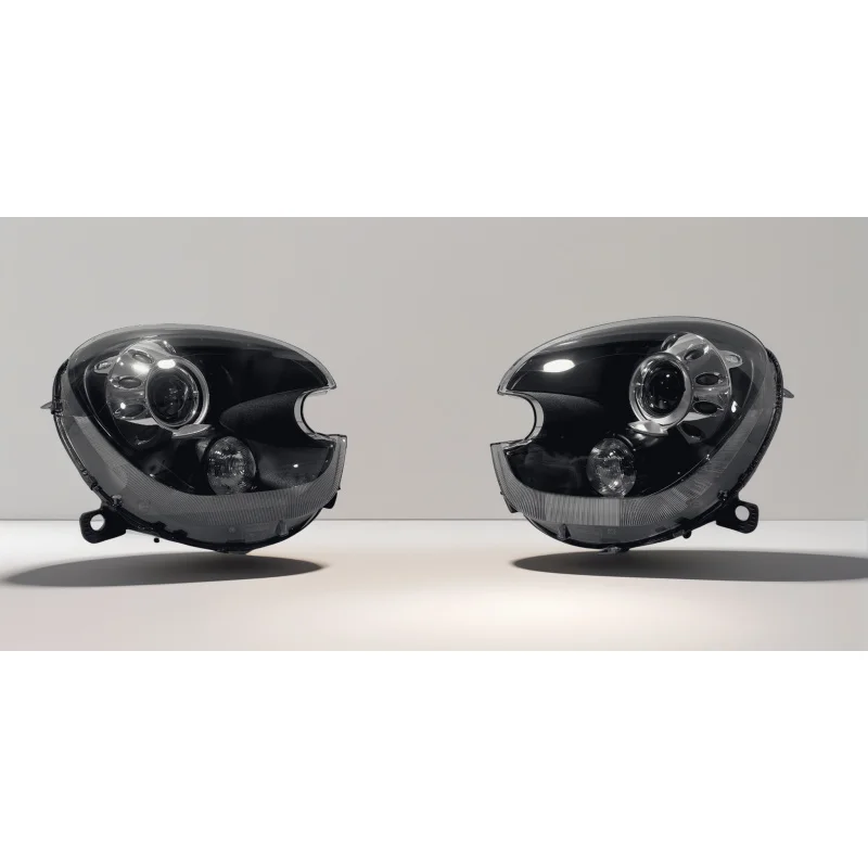 Bi-Xenon Headlight for MINI Countryman R60 2013-2016 Black Housing Left Right 63129808261/63129808262  Sold Separately