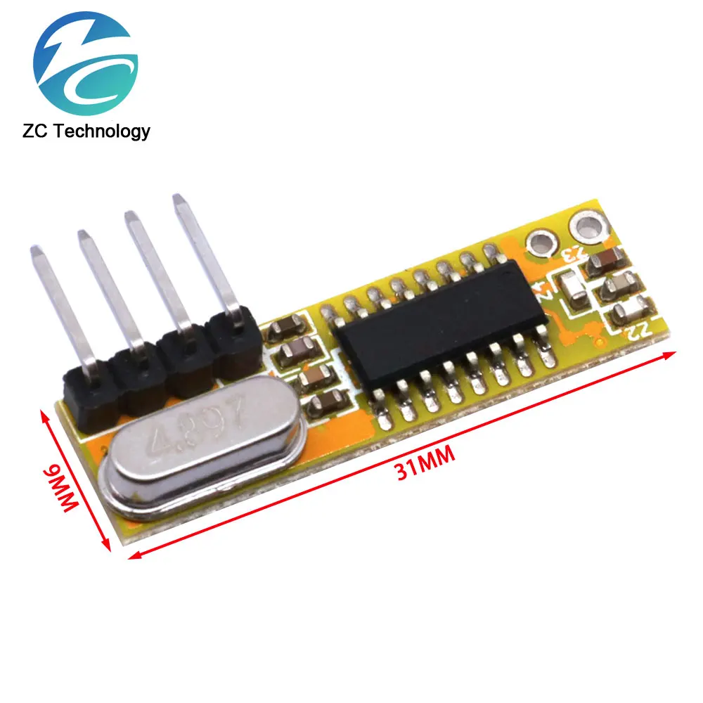 1/5PCS RXB12 high sensitivity superheterodyne receiver module wireless receiver module ultra-small size 315Mhz/433Mhz