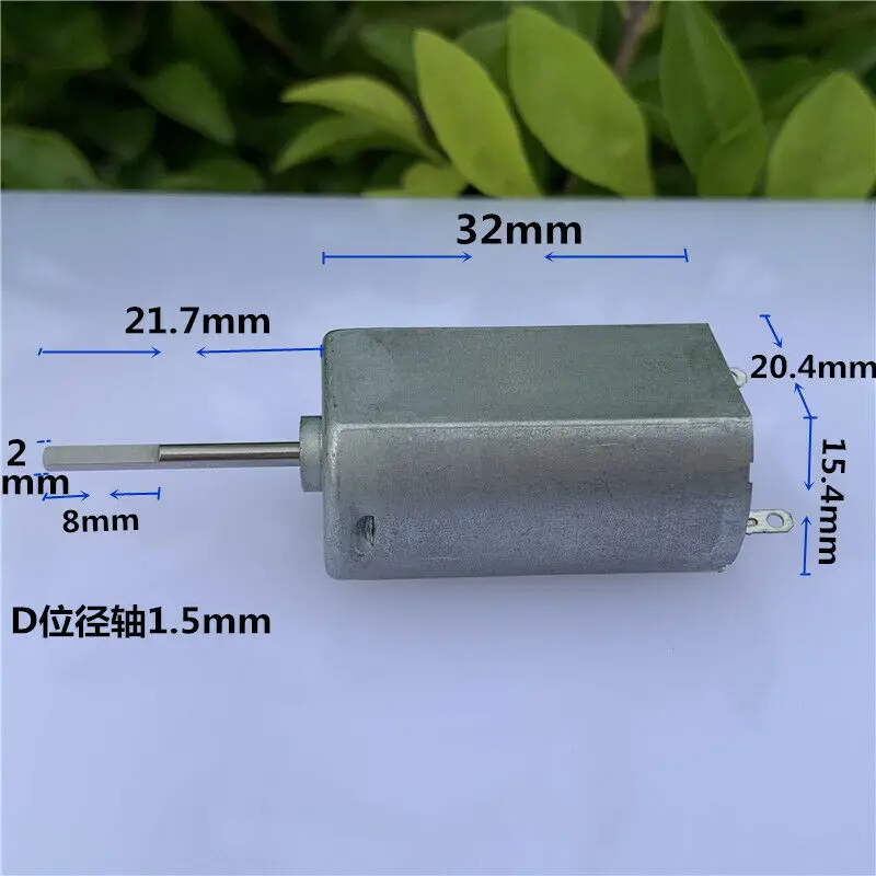 Mini 180 Precious Metal Brush Motor DC 5V 6V 9V 12V 13000RPM High Speed Long Shaft D-shaft DIY Toy Car Boat Model