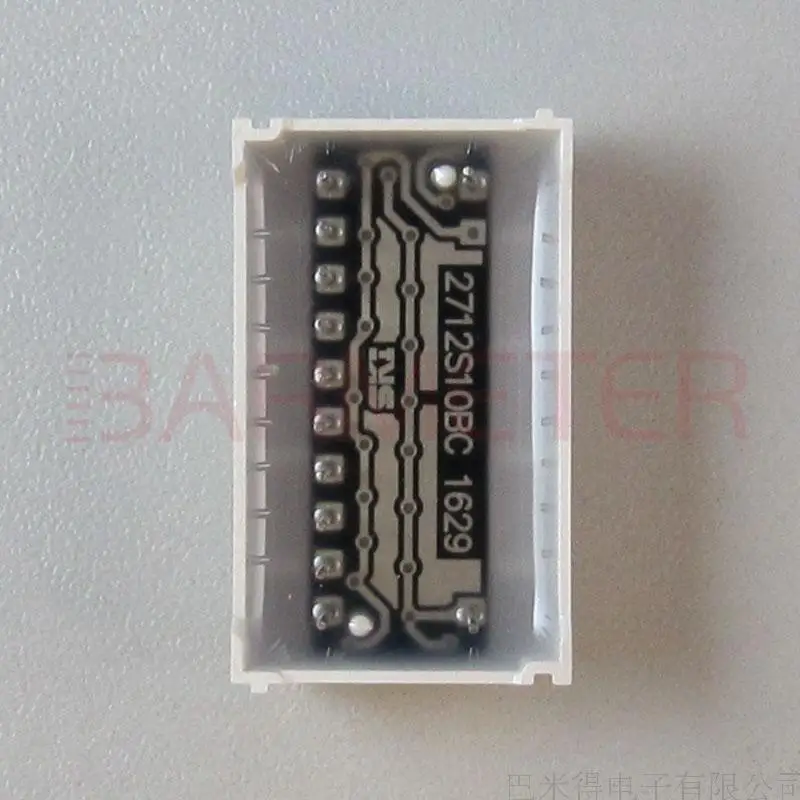 

BL10-2712S 10-сегментный желтый светодиодный дисплей длиной 27 мм