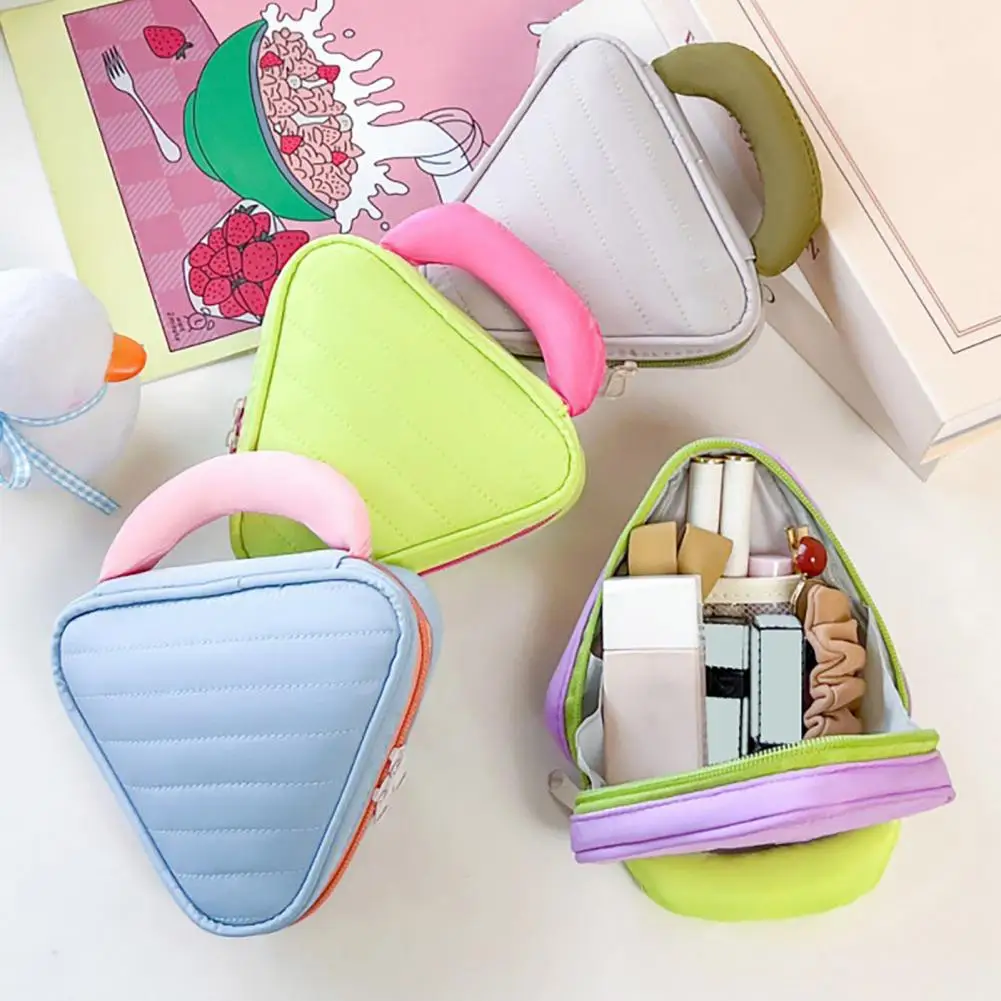 Makeup Bag Durable Mini Cosmetic Storage Bag Large Capacity Soft Material Travel Organizer Lipstick Keys Perfume Storage Pouch