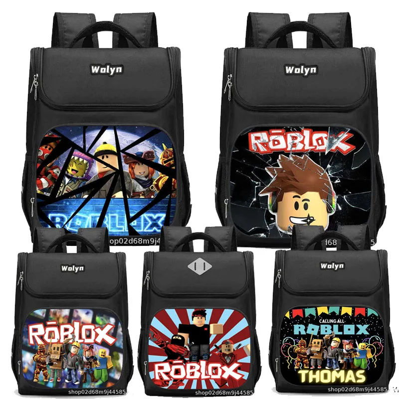 

Rroblox Print Backpack Child Student Bag Anime Cartoon Boy High Capacity Schoolbag Study Supplies Life Daily Necessities Gifts