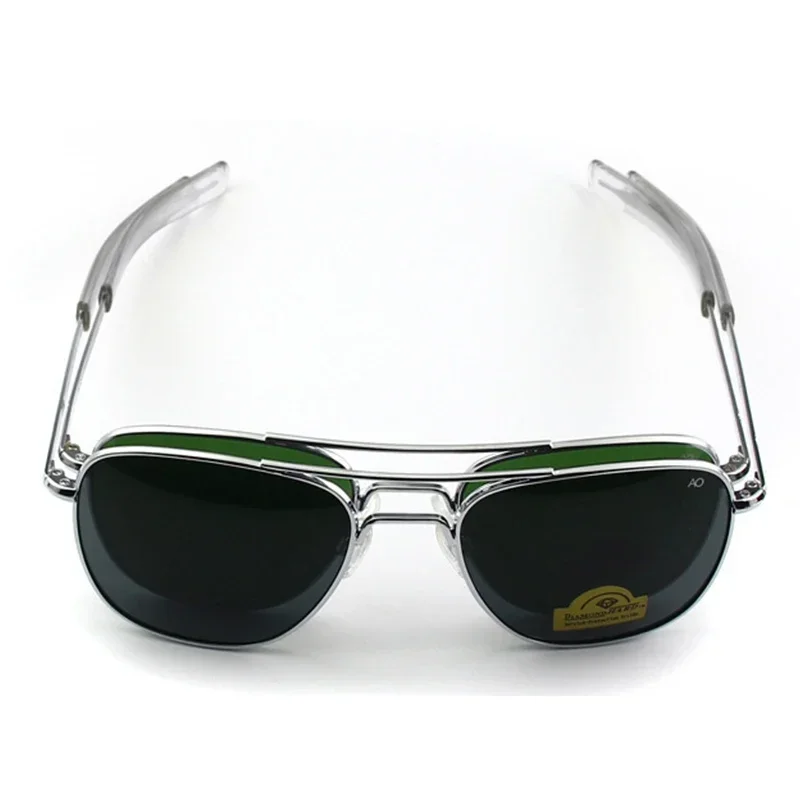 1 Stück/3 Stück AO Pilot Modische Sonnenbrille für Herren und Damen, Metallrahmen, hochwertige Markendesigner-Gläser aus gehärtetem Glas, UV400 – Detail 7