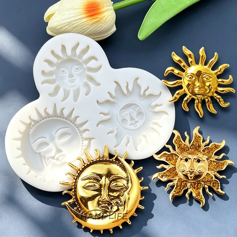 Sun Face Silicone Sugarcraft Mold Fondant Cake Decorating Tools Cupcake Chocolate Baking Molds