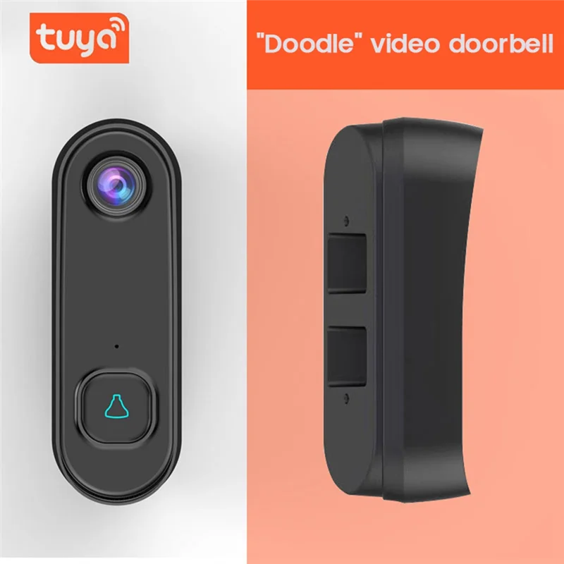 ABGN Dingtone Pager Türklingel Graffiti WIFI Visuelle Türklingel Cloud Storage Remote Handy Steuerung Anti-Burglary Türsprechanlage