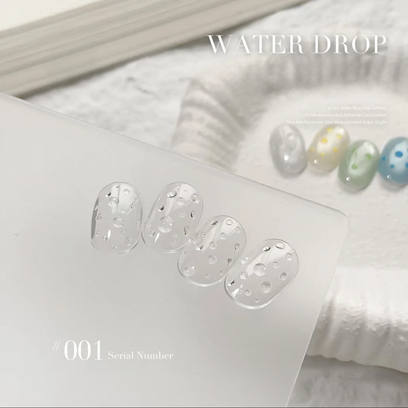 MIANEL Water Drop Top Coat 2026 Frühling/Sommer Kollektion Klares Vielseitiges Wassertropfenförmiges Nagelkunst-Funktionsgel – Detail 8