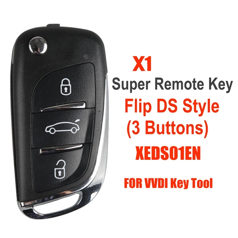 For Xhorse XEDS01EN Universal Super Remote Key 3 Button Fob Work On All ID As The Super Chip For DS Style VVDI Key Tool