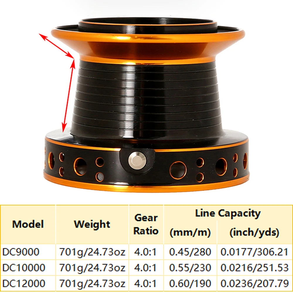 black fish reel Aluminium Blackfish Reel HF125
