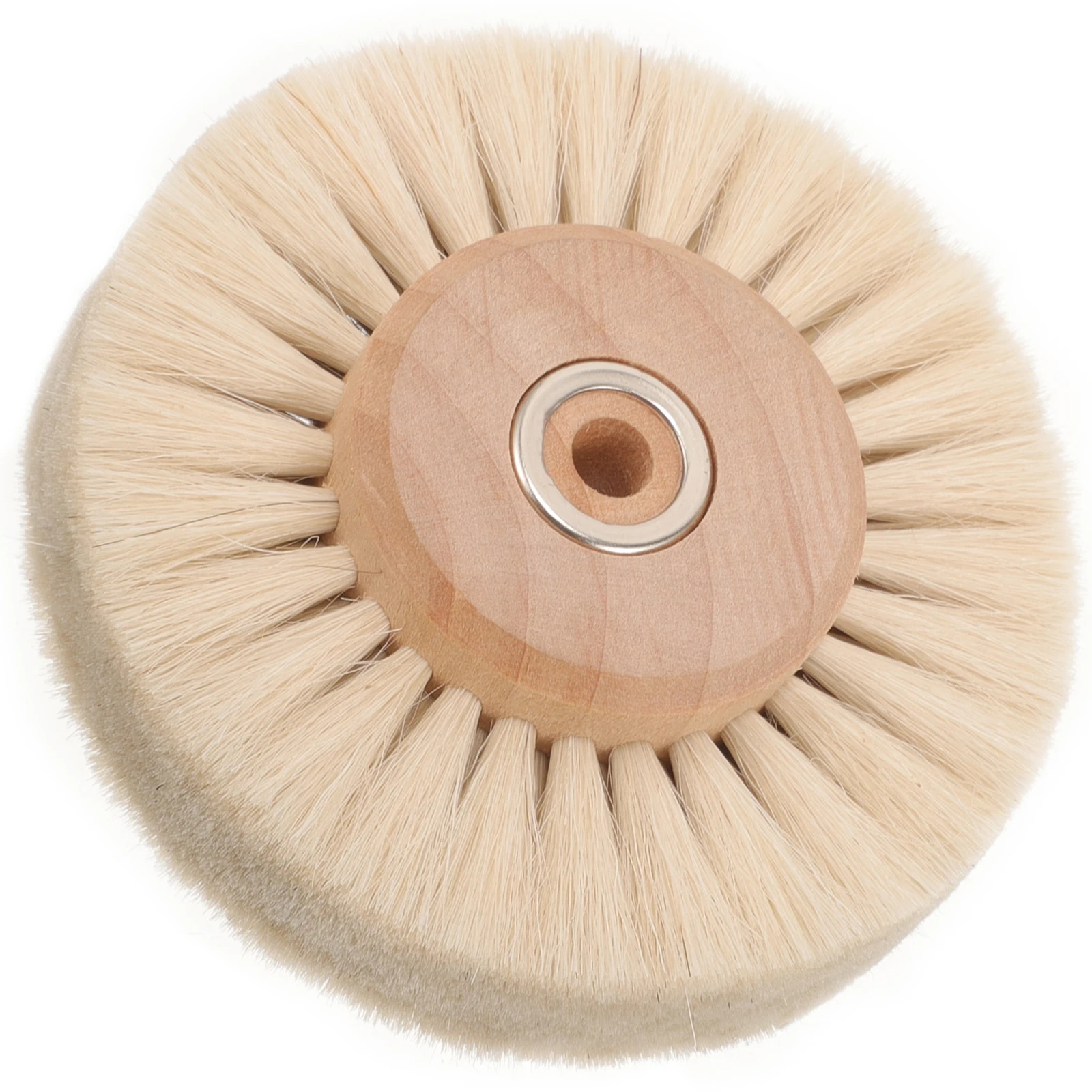 

Wood Core Brush 4 Rows for Polishing Stone Crevices Jade Gaps Rust Removal Metal Surfaces Plastic Brush Wheel Stripping