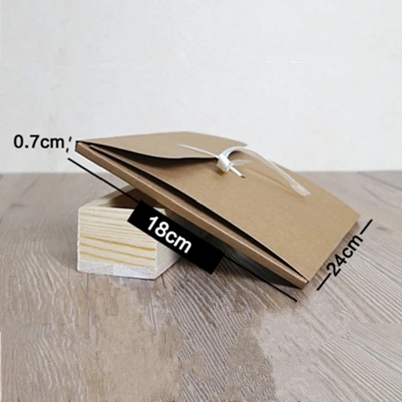 Large kraft paper box for Silk Scarf packaging white flat gift box big paper envelope box for book/Wedding Gifts Handkerchief