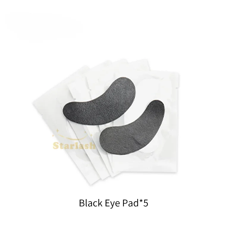 50pcs/bag UV Black Eye Patches High Quality Eyelash Extension Black Eyepatch Eyepad