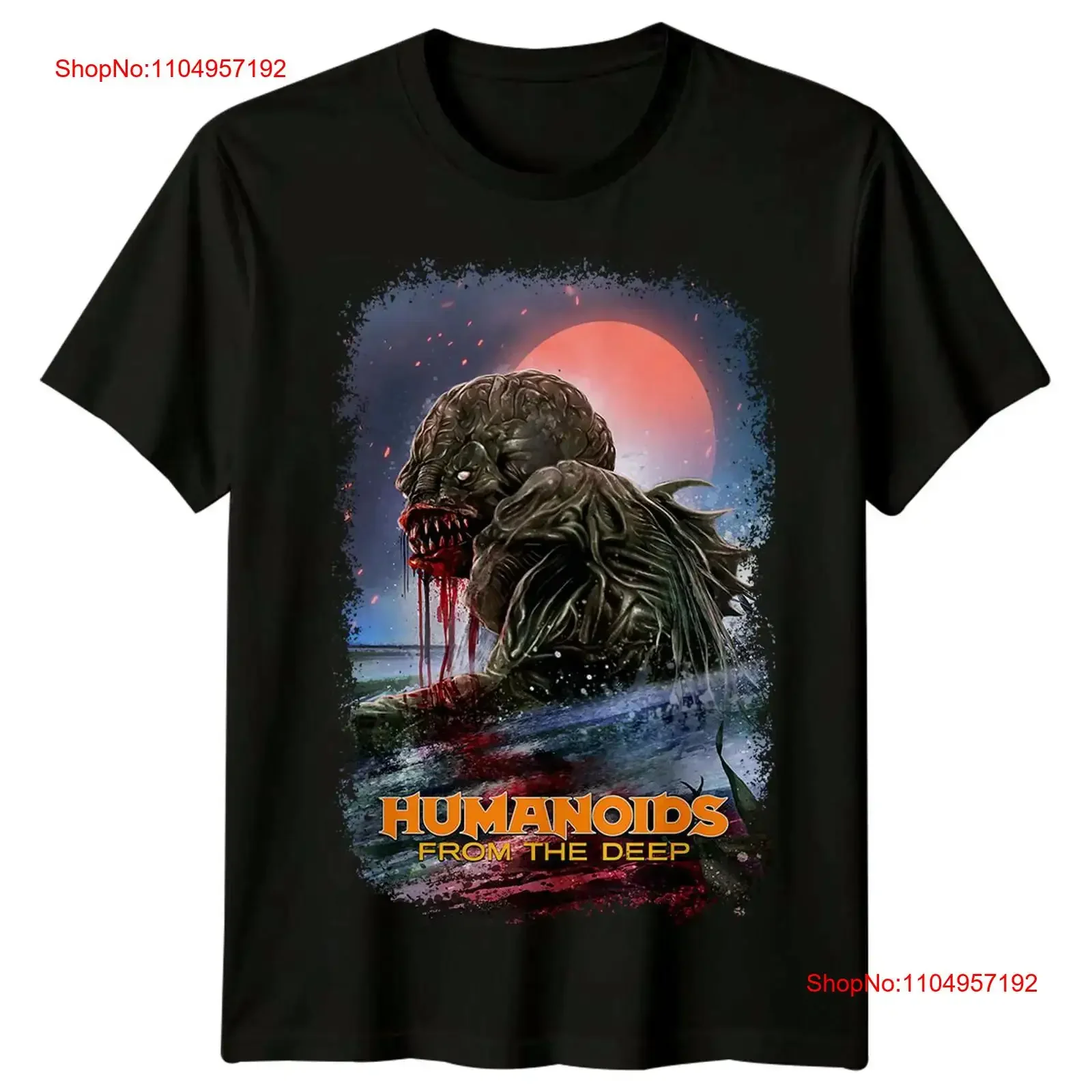Humanoids from the Deep 1981 Movie Poster Inspired T Shirt Retro  vintage Washed homme graphic Breathable Top For Everyday Wear