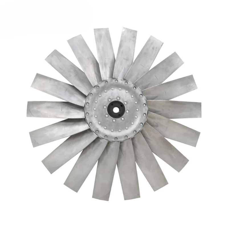 

Angle adjustable aluminum die-casting fan blade for axial fans' impeller