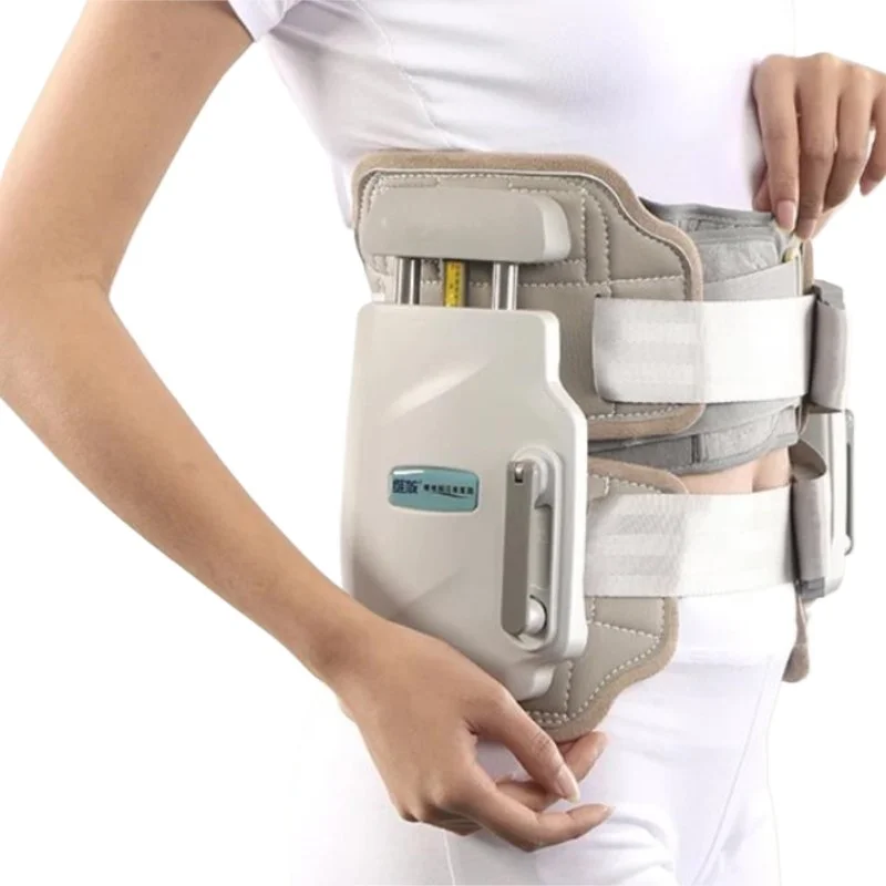 Home Tractor Type Lumbar Traction Massager Waist Decompression Belt Massager for   Back Pain Relief