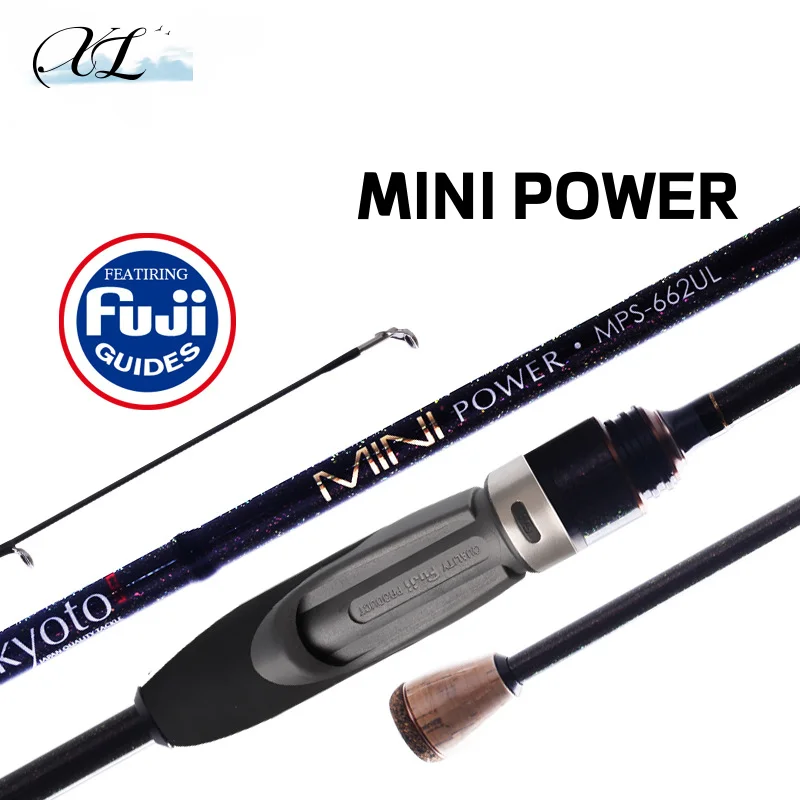 XL Fuji Ultralight Trout Fishing Rod 2Section High Carbon Soft Spinning Fishing Rod 2.08m2.19m Solid Tip Rod for Fish Sardine