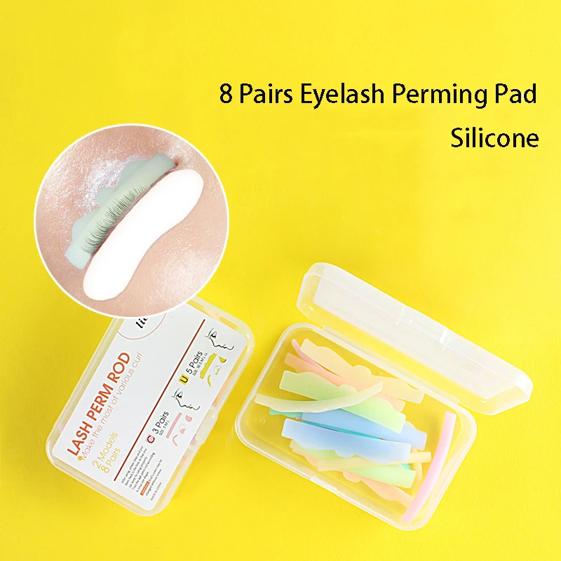 Silicone Eyelash Perming Pad, cílios Perming Curler, reutilizáveis Lash Shield Pads, Lasting Eyelash Makeup Tools