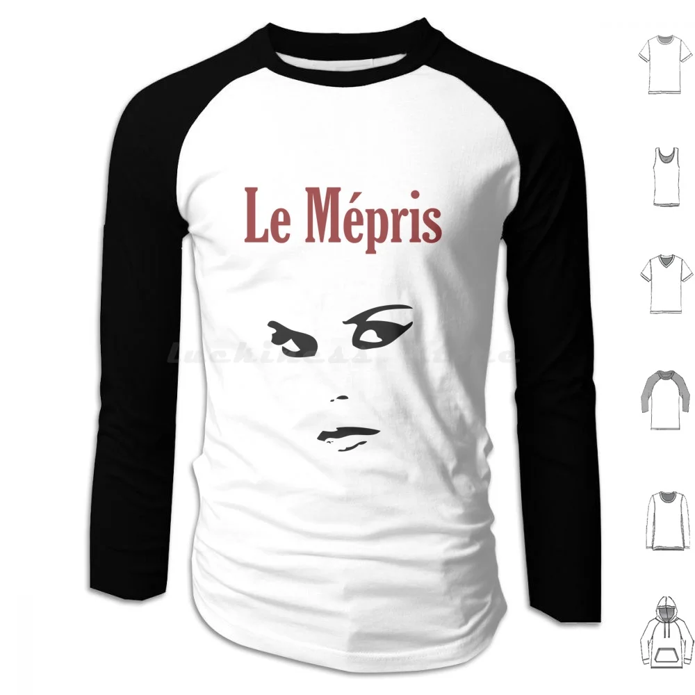 Le Mépris , ( Contempt ) Jean-Luc Godard Hoodies Long Sleeve Film Le Mépris Contempt Jean Luc Godard French New Wave