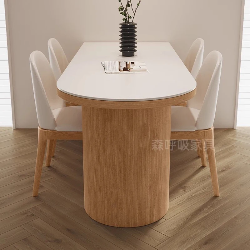 Minimalism Extending Dining Table Conference Conference Balcony Luxury Cheap Dining Table Clean Mesas De Comedor Home Furniture