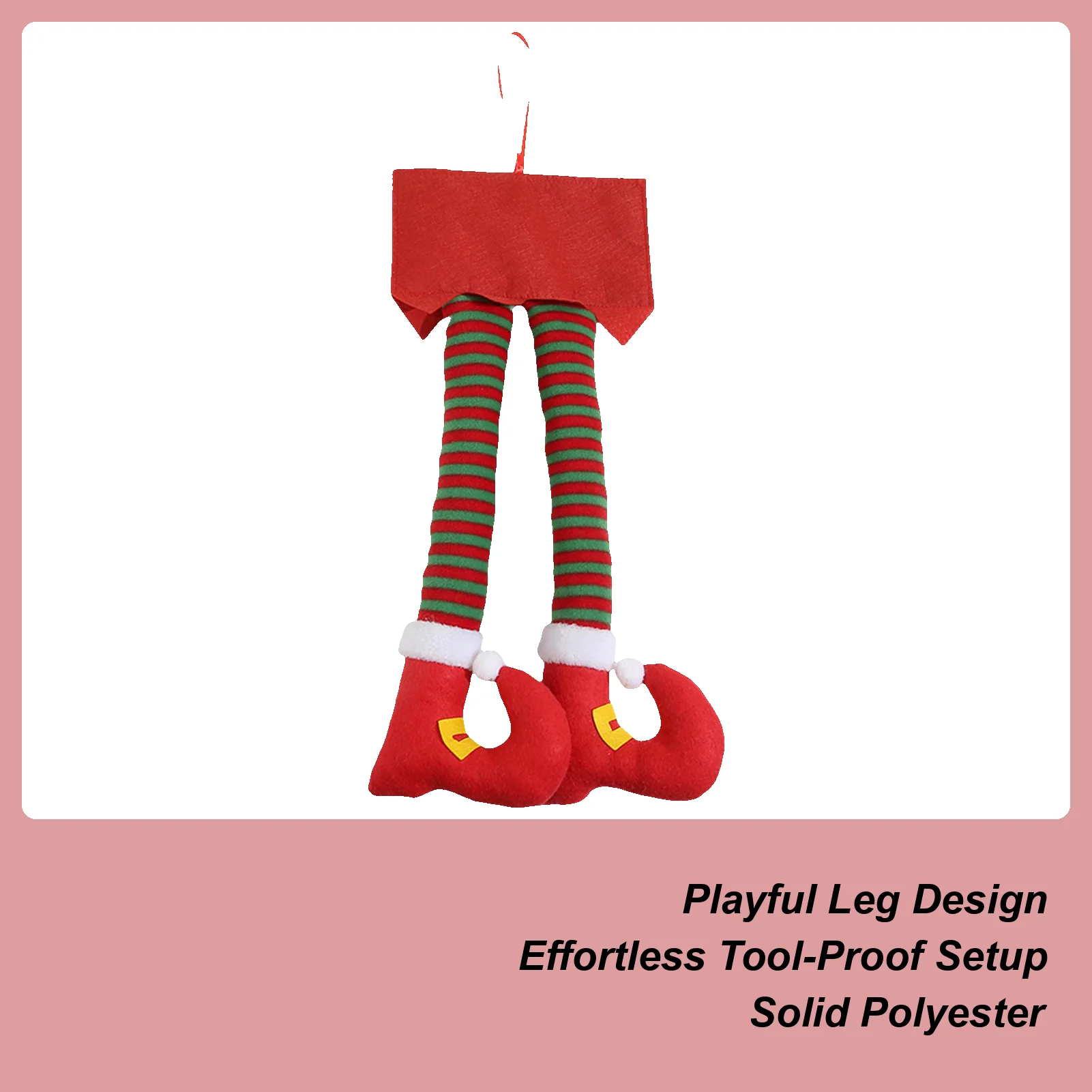 

Car Trunk Ornaments Santa Claus Leg Pendant Christmas Ornaments For Car For Tree Home Automobile SUV Truck Motorcycle RV Scooter