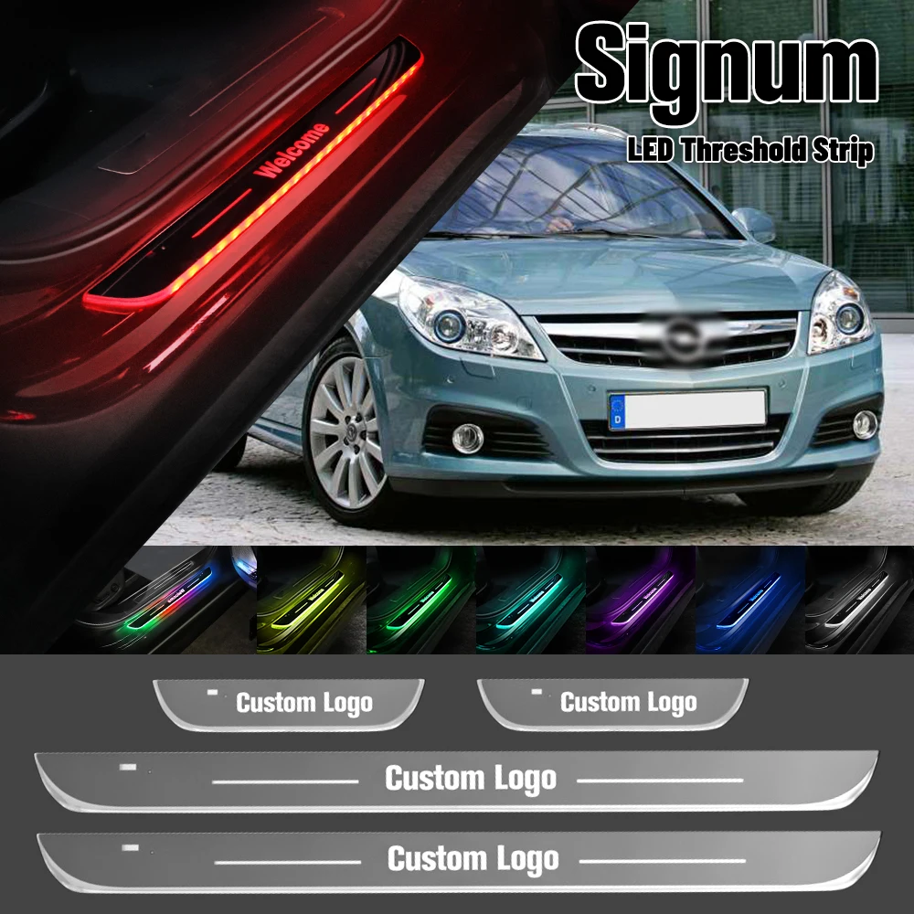 

For Opel Signum 2003-2008 Car Door Sill Light Customized Logo LED 2004 2005 2006 2007 Welcome Threshold Pedal Lamp Accessories