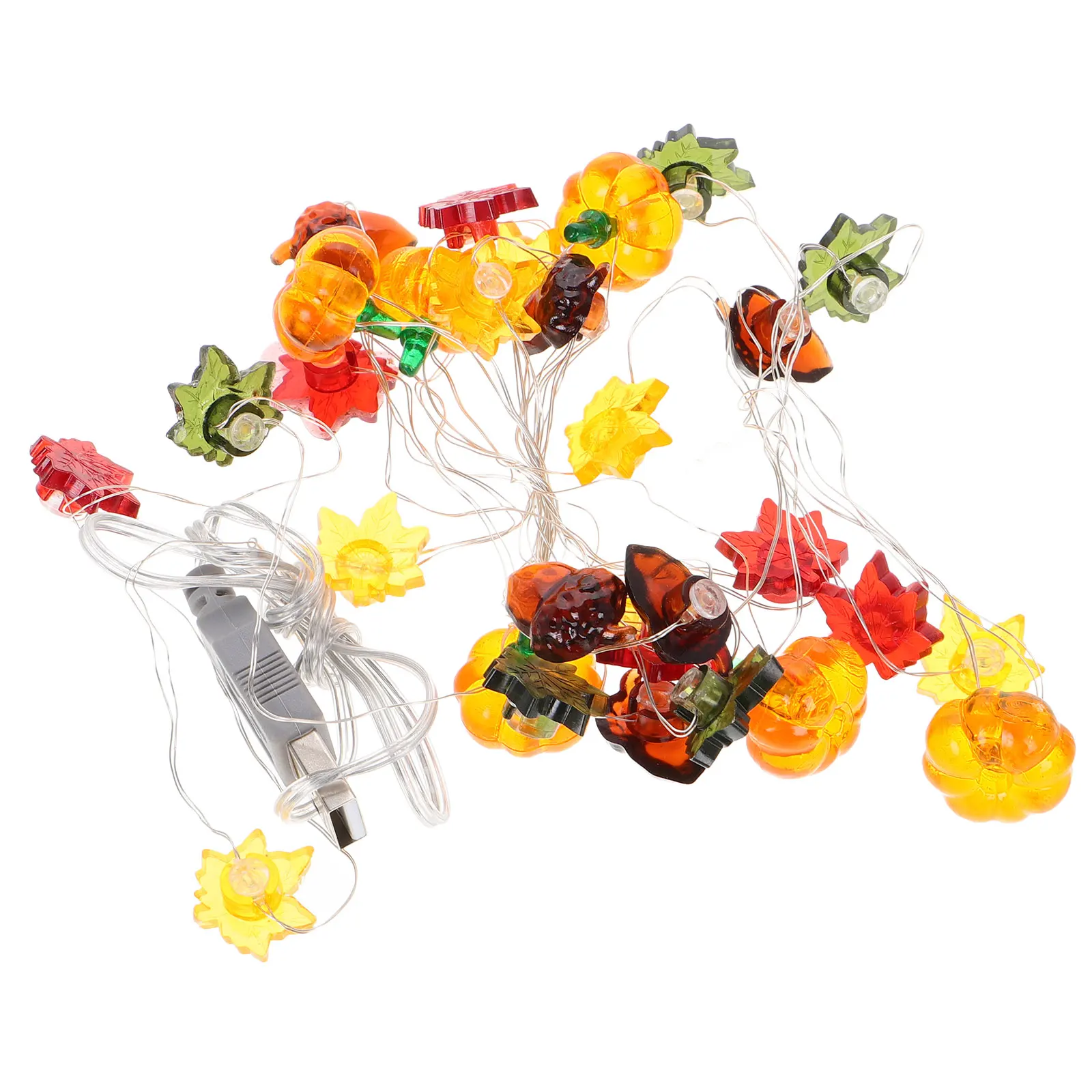 داخلي هالوين الديكور LED سلسلة ضوء الأسلاك النحاسية سقوط ضوء لغرفة النوم حفلة الخريف الشكر سلسلة أضواء