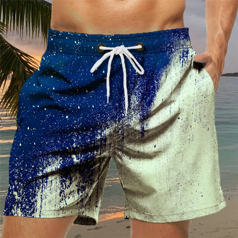 Hot Selling Men's Shorts Swimming Shorts Swimming Shorts Summer Shorts Graphic Print Quick Drying Short Casual Beach Pants