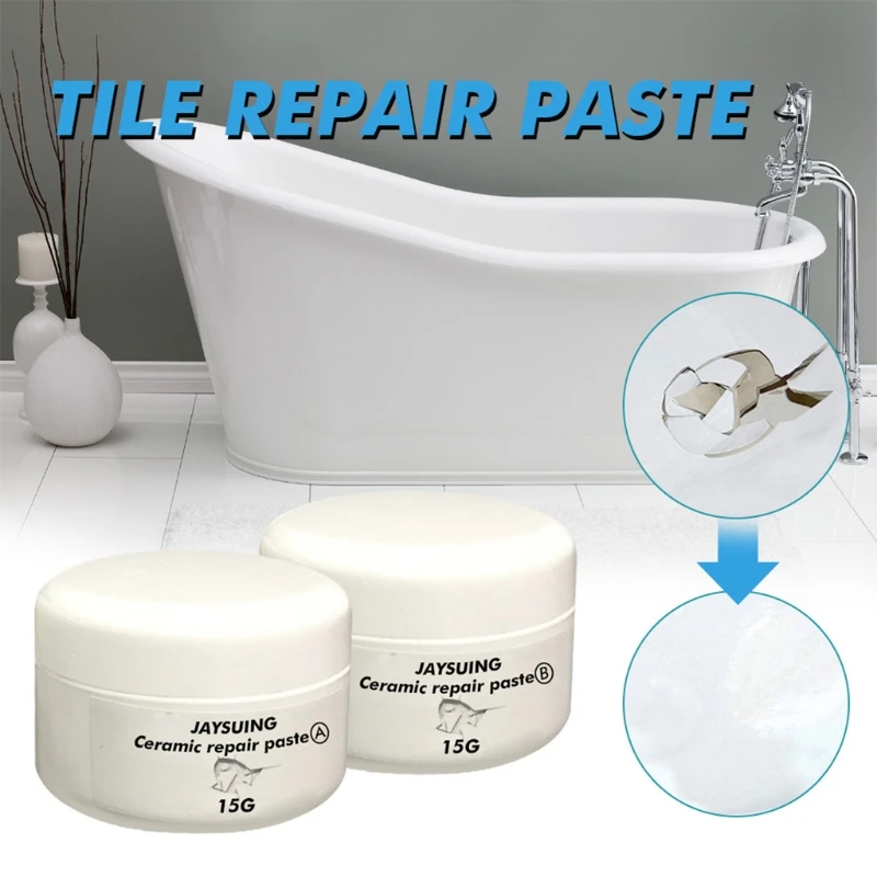 Tile & Shower Porcelain Repair for Crack Chip Ceramic Bathroom Tub Floor