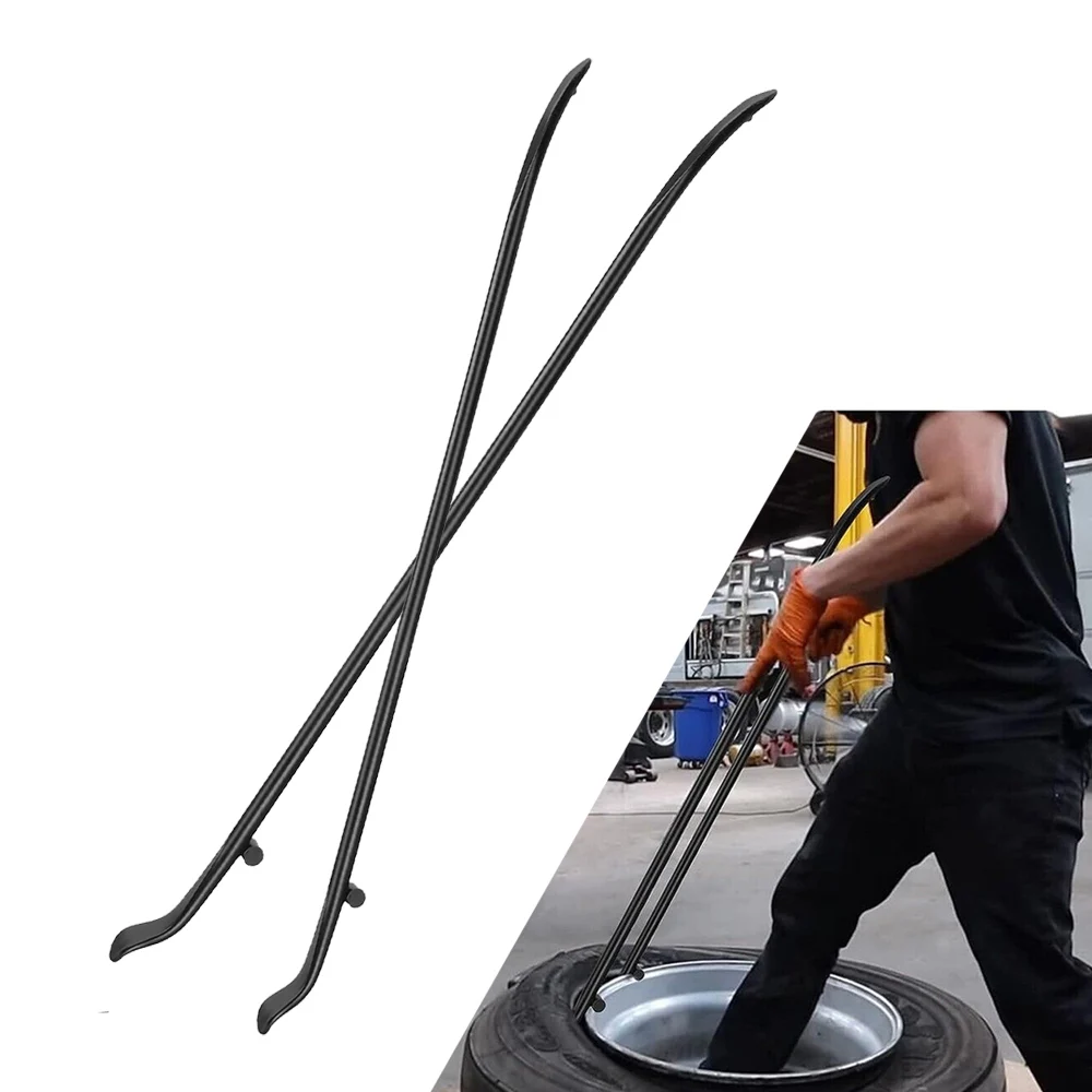 38 Inch Tire Mount and Demount Iron, Tire Bar for Tubeless Tires, Tire Changing Removal Tool for Auto or Truck Maintenance
